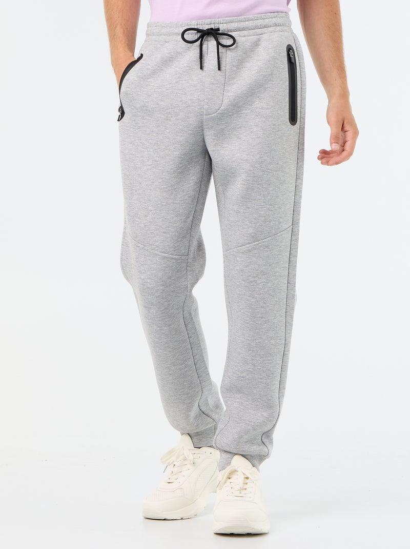 Jogger pants with zipped pockets Grey - Kiabi