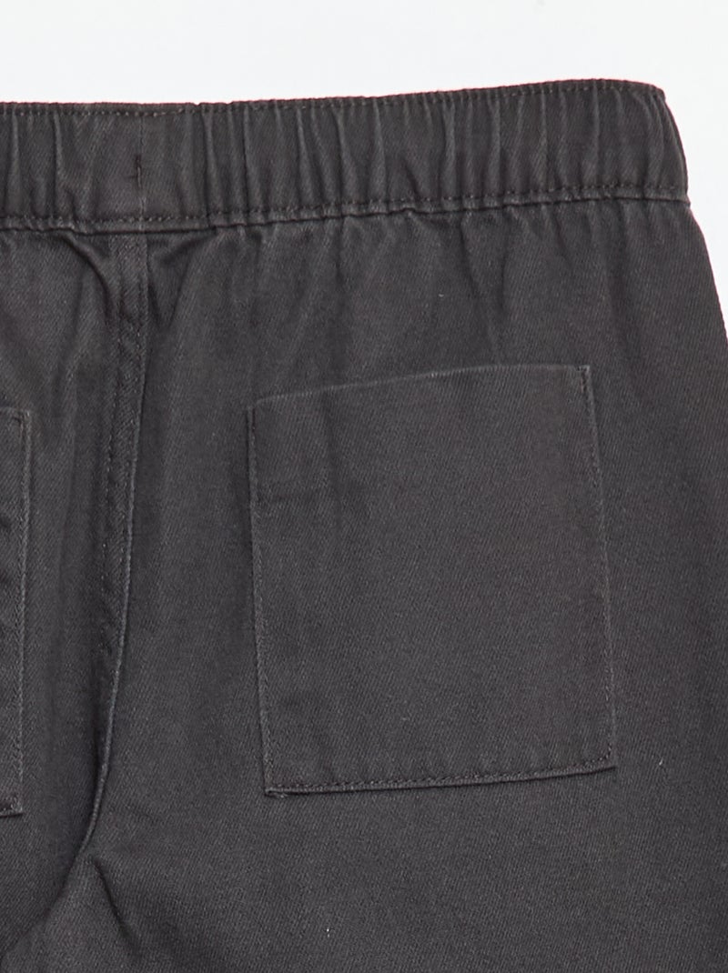 Jogger-style Trousers Black - Kiabi
