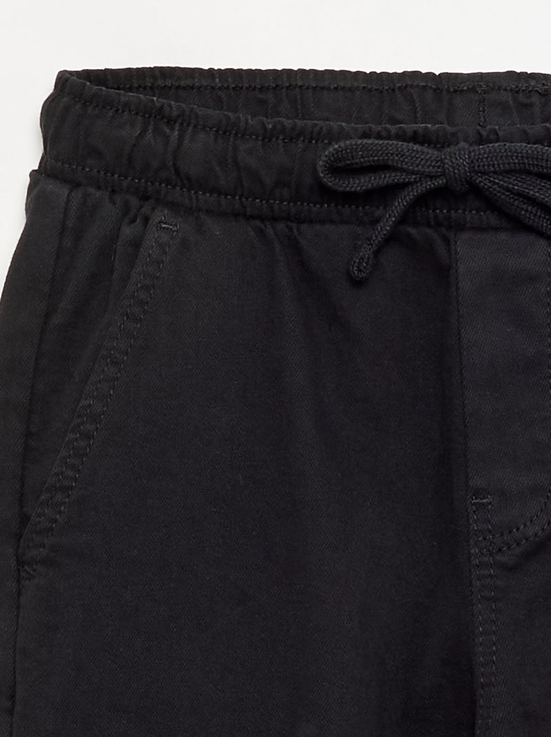 Jogger-style trousers Black - Kiabi