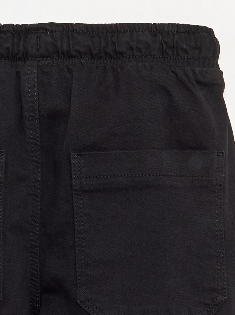 Jogger-style trousers Black - Kiabi