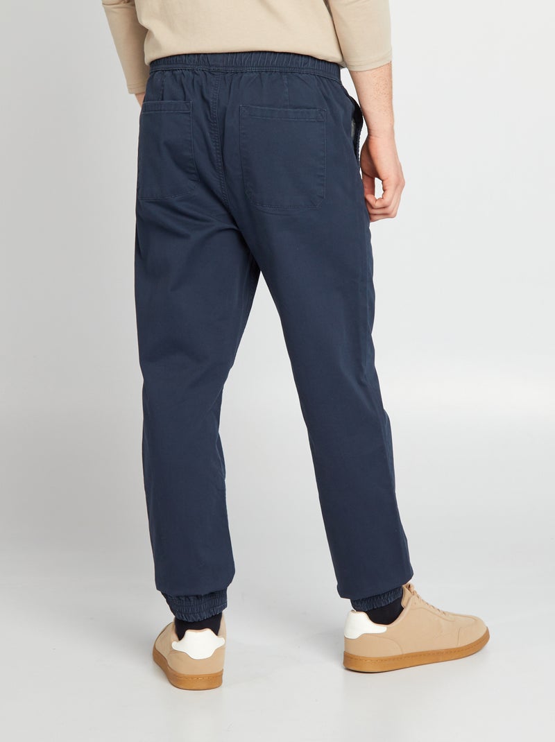 Jogger-style trousers blue - Kiabi
