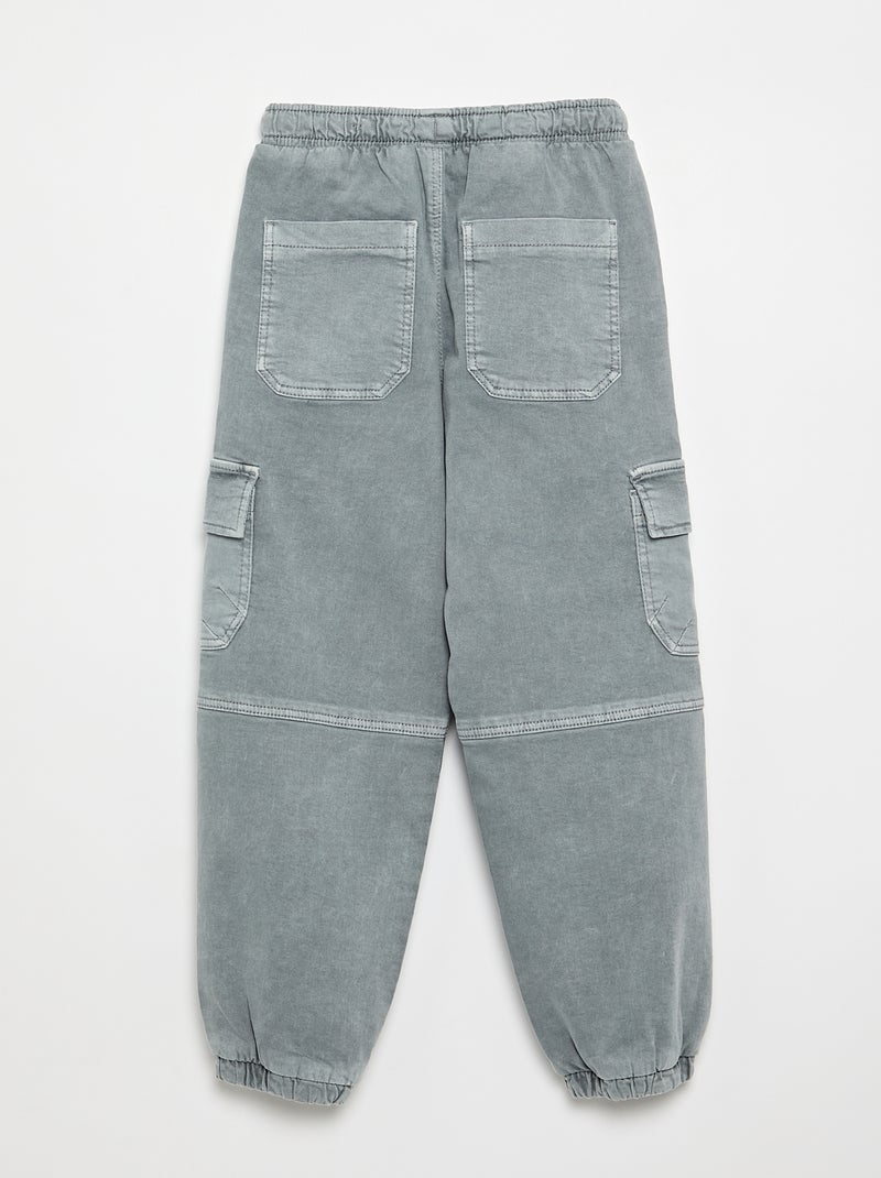Jogger-style trousers Grey - Kiabi