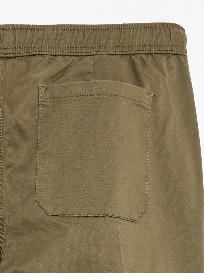 Jogger-style trousers Khaki - Kiabi