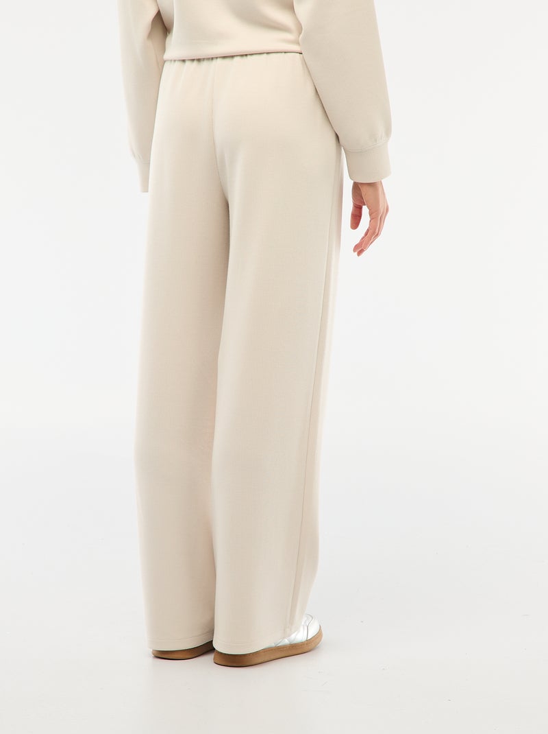 Joggers ampi e morbidi Beige - Kiabi