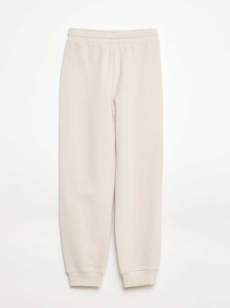 Joggers basic in felpa leggera Bianco - Kiabi