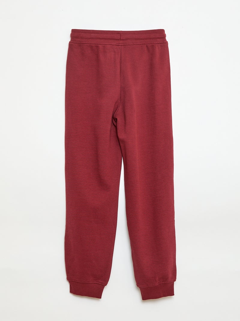 Joggers basic in felpa leggera Rosso - Kiabi