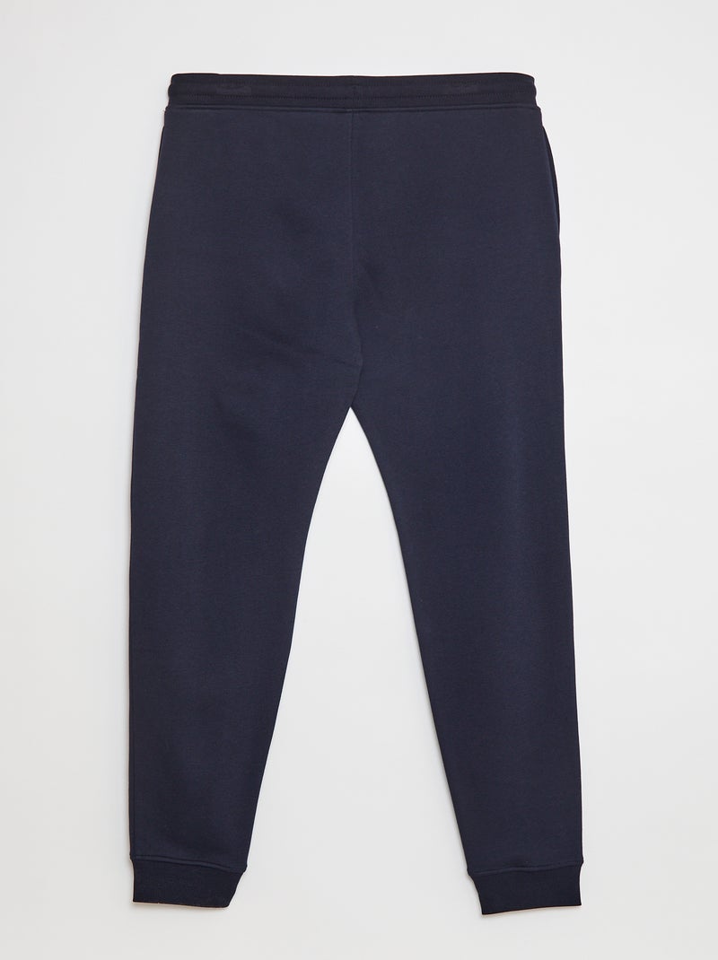 Joggers basic in tessuto felpato L36 Blu - Kiabi