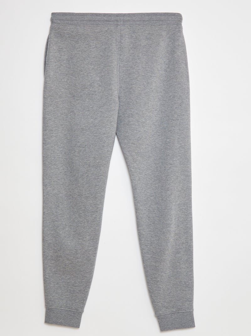 Joggers basic in tessuto felpato L36 Grigio - Kiabi