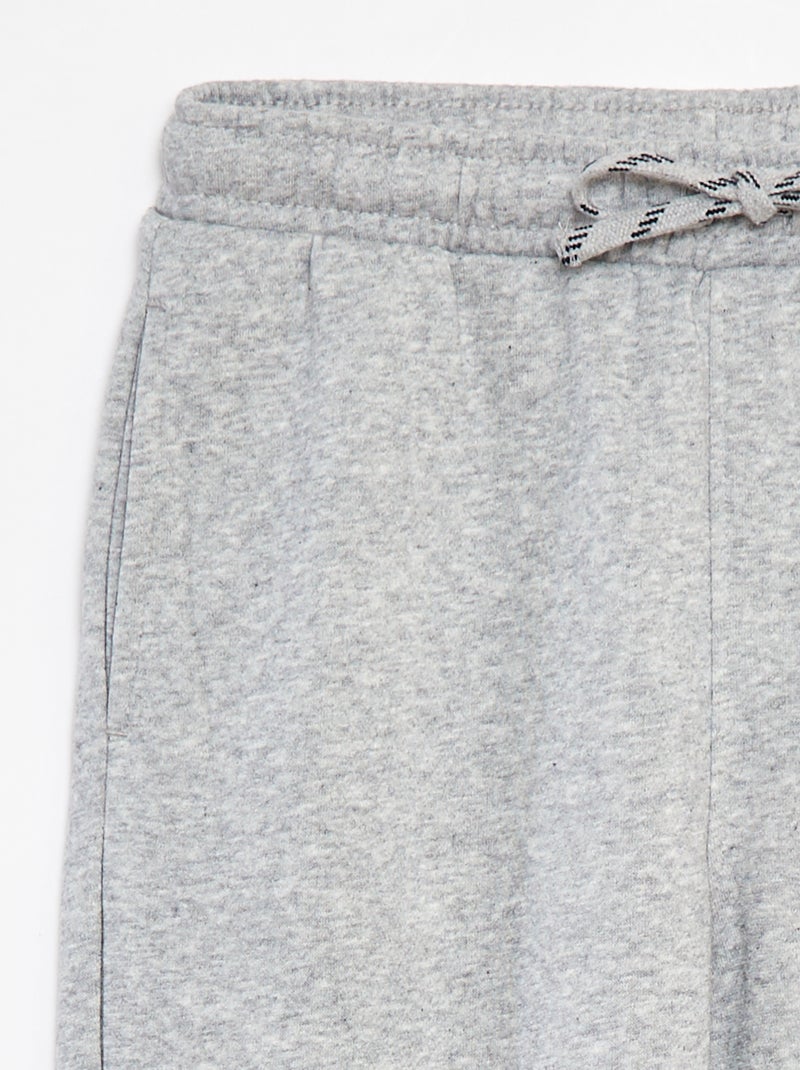 Joggers dritti tinta unita - Taglio + confortevole Grigio - Kiabi