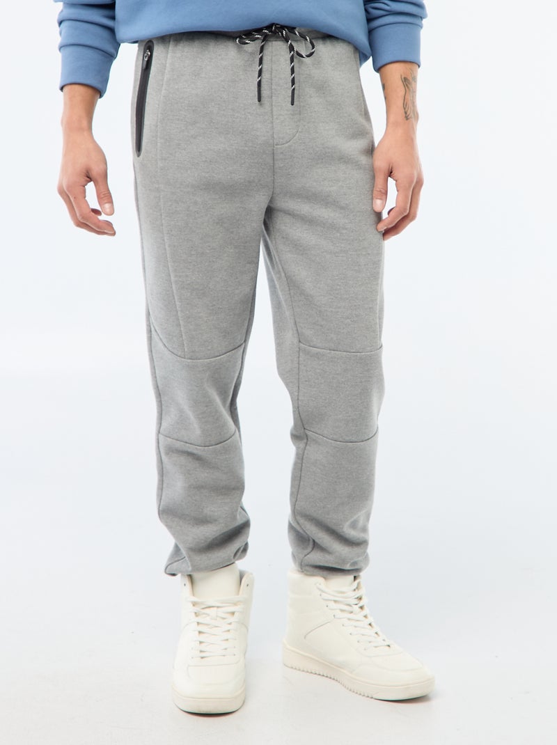 Joggers in maglia piqué Grigio - Kiabi