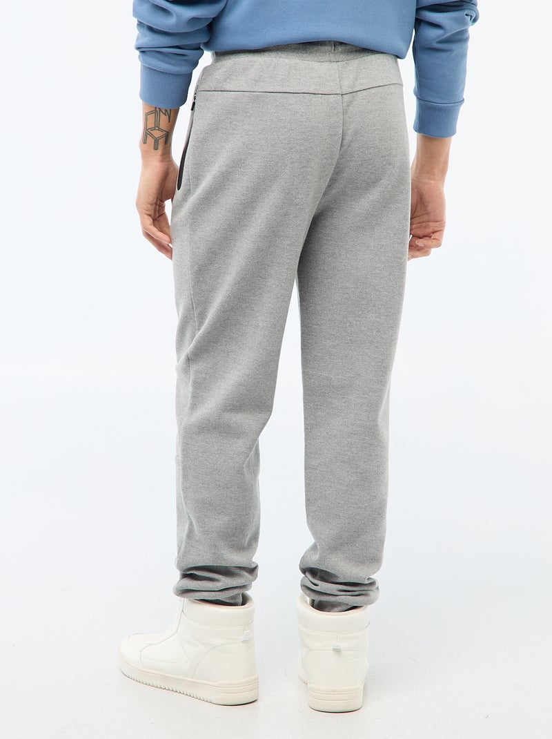 Joggers in maglia piqué Grigio - Kiabi