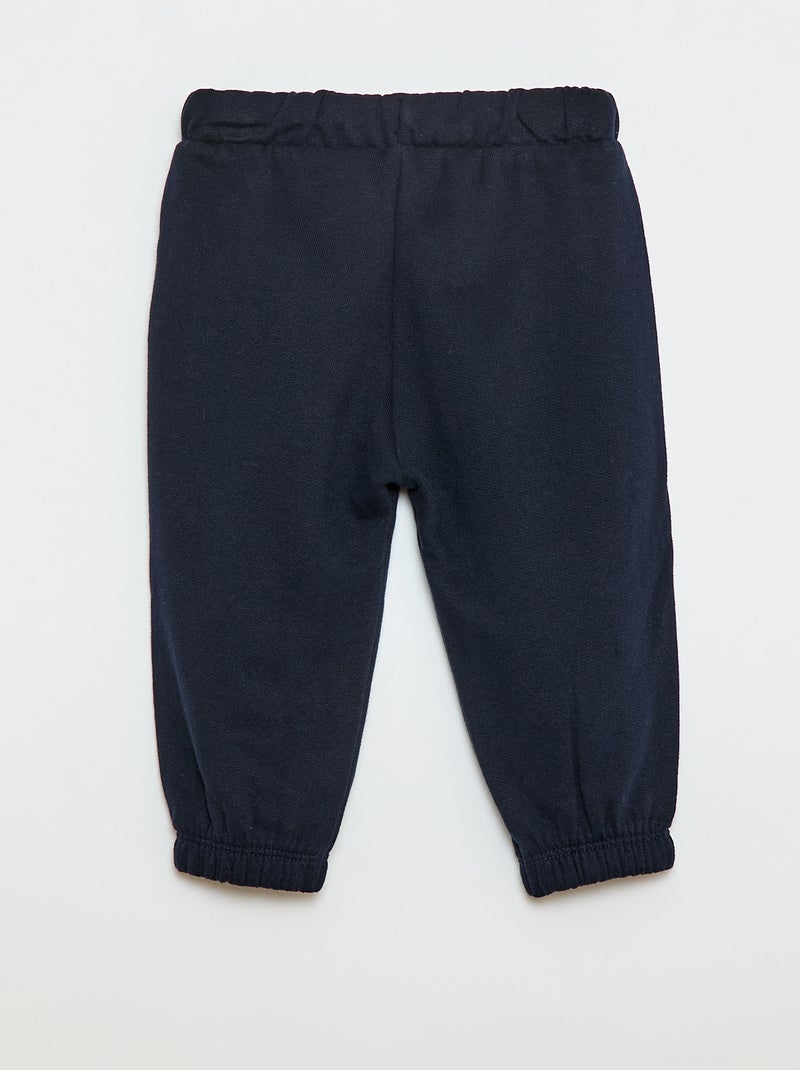Joggers in tessuto felpato Blu - Kiabi