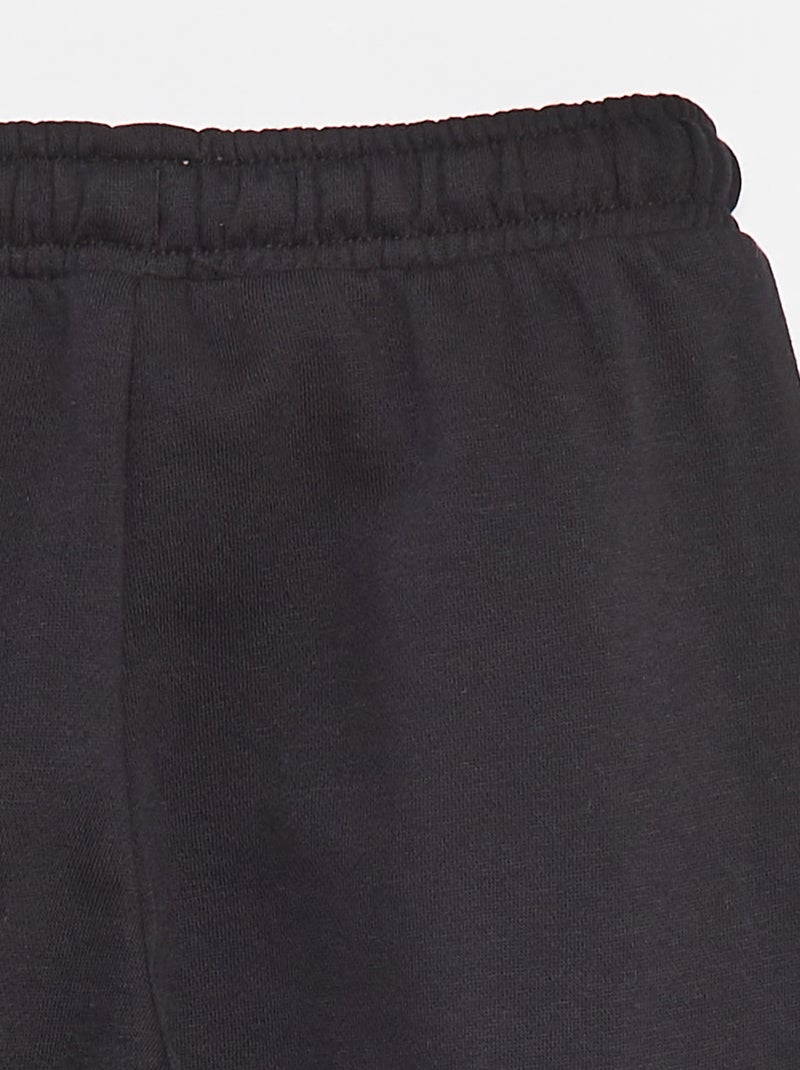 Joggers in tessuto felpato con tasche nero - Kiabi