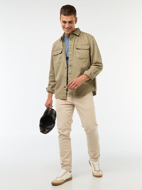 Joggers slim tinta unita - Kiabi