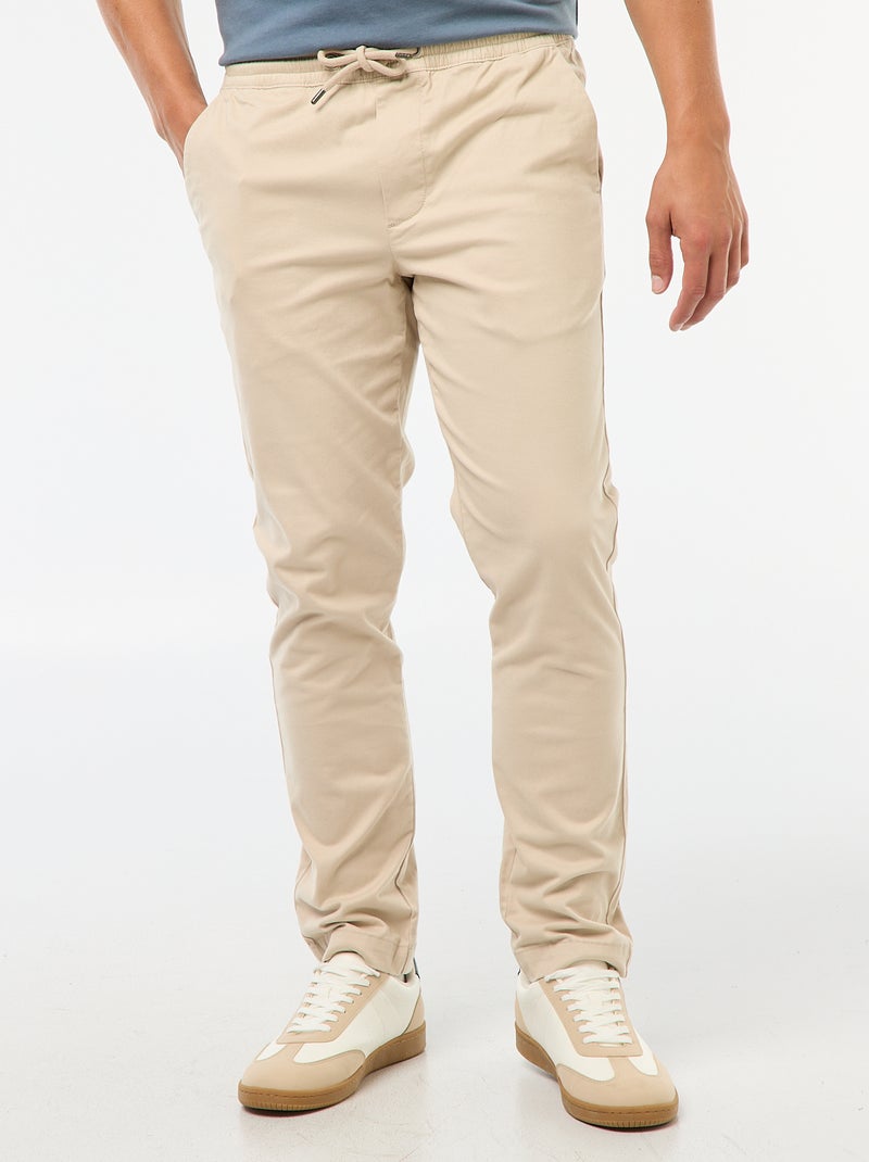Joggers slim tinta unita Grigio - Kiabi