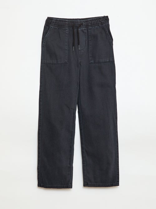 Joggers with elasticated waistband and drawstring - Kiabi