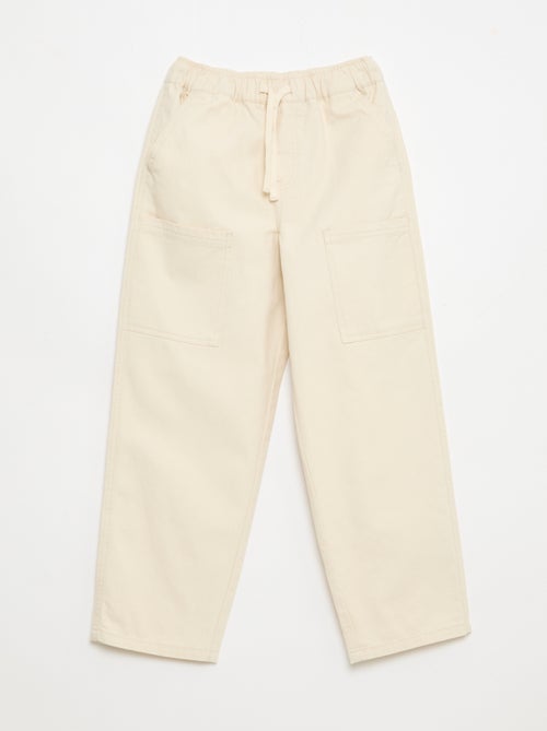 Joggers with patch side pockets - Kiabi