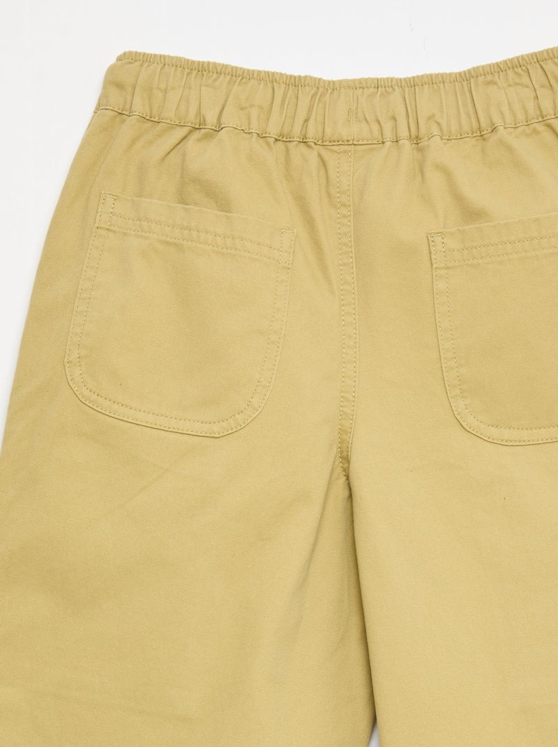 Joggers with Patch Side Pockets Green - Kiabi