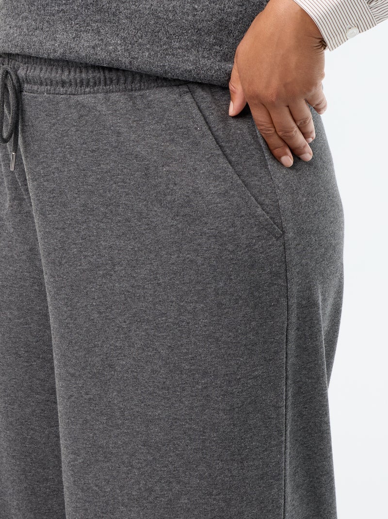 Jogging ampio tinta unita Grigio - Kiabi