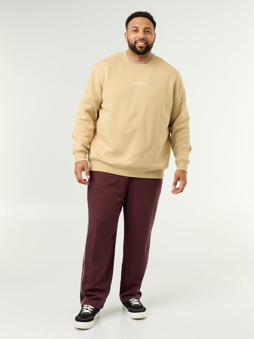 Jogging bottoms with contrasting stripes - Kiabi