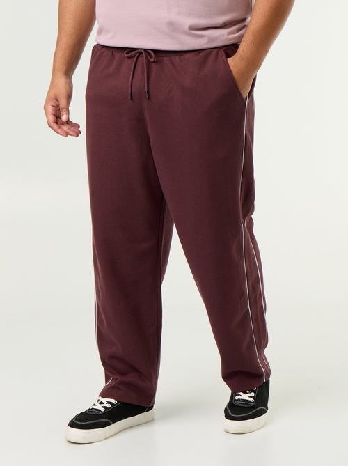 Jogging bottoms with contrasting stripes - Kiabi