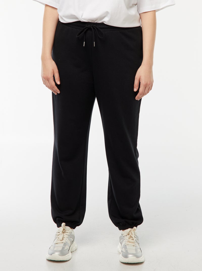 Jogging de sport en french terry Noir - Kiabi