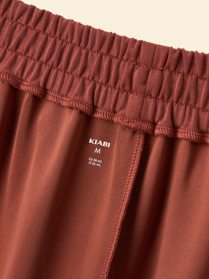 Jogging de sport wide leg Marron - Kiabi