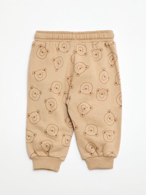 Jogging en molleton fantaisie - Kiabi