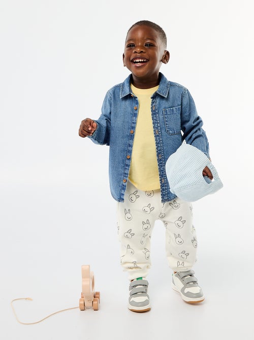 Jogging en molleton fantaisie - Kiabi