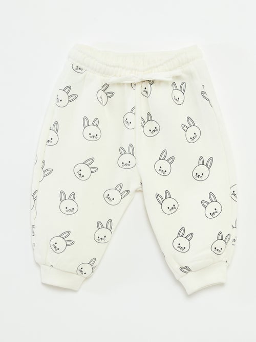 Jogging en molleton fantaisie - Kiabi