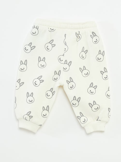 Jogging en molleton fantaisie - Kiabi