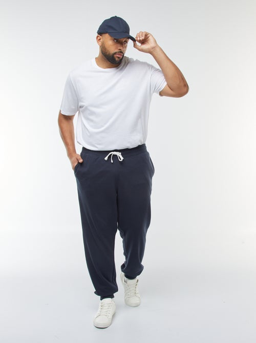 Jogging en molleton gratté uni - Kiabi