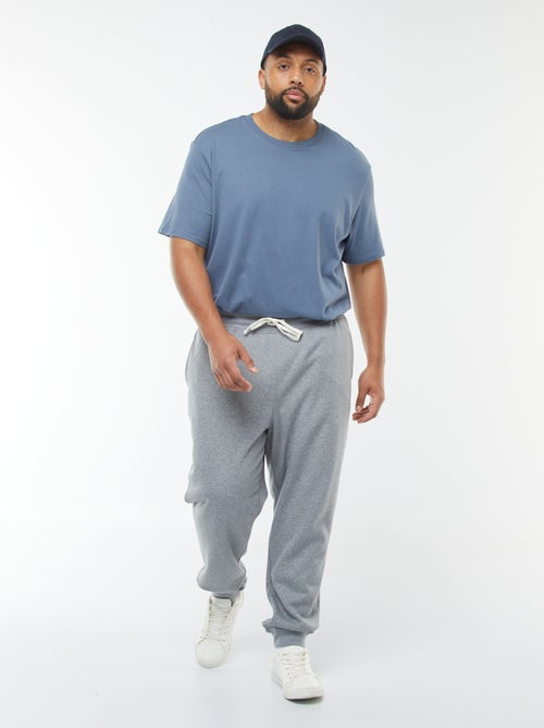 Jogging en molleton gratté uni - Kiabi