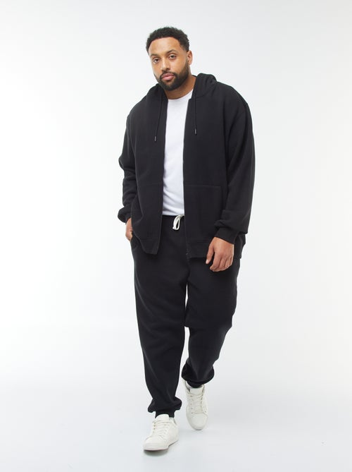 Jogging en molleton gratté uni - Kiabi