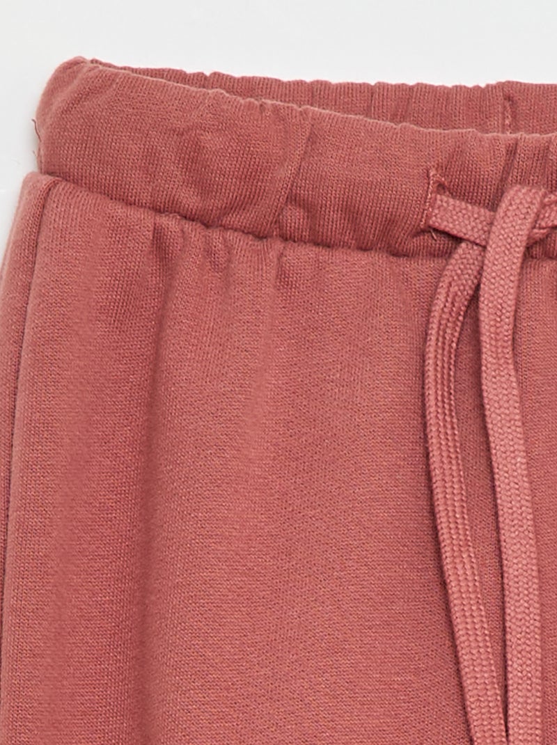 Jogging en molleton Rose - Kiabi