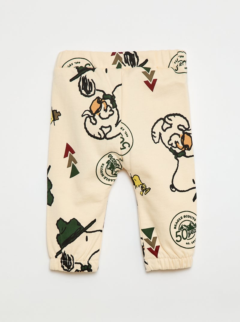 Jogging imprimé 'Snoopy' all-over en coton Gris - Kiabi