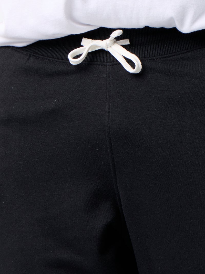 Jogging in felpa garzata Nero - Kiabi