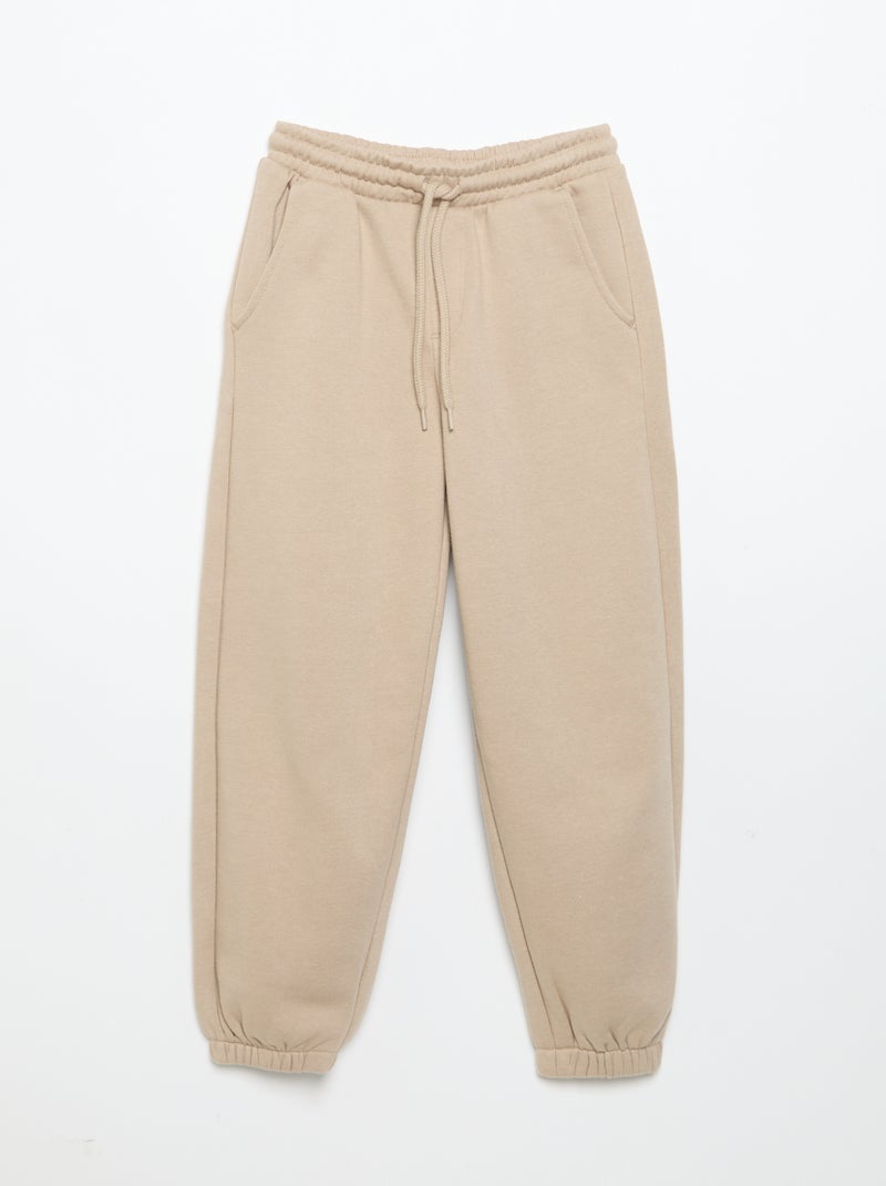 Jogging-Set aus Sweatstoff: Sweatshirt + Hose - 2-teilig Beige - Kiabi