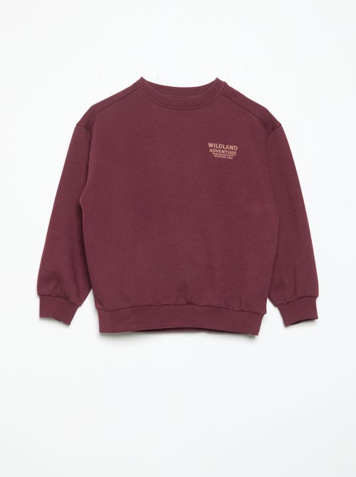 Jogging-Set aus Sweatstoff: Sweatshirt + Hose - 2-teilig - Kiabi