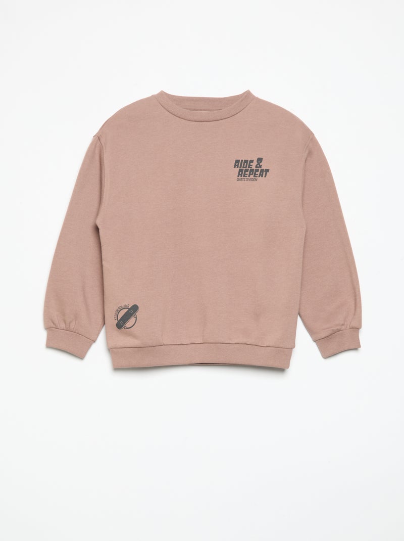 Jogging-Set Sweatshirt + Hose - 2-teilig Rose - Kiabi