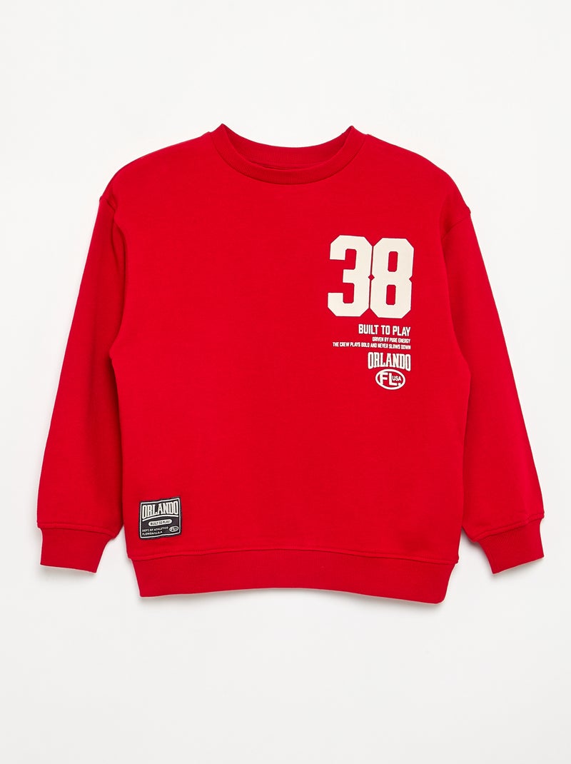 Jogging-Set Sweatshirt + Hose - 2-teilig Rot - Kiabi