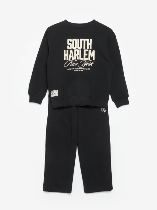 Jogging-Set Sweatshirt + Hose - 2-teilig - Kiabi