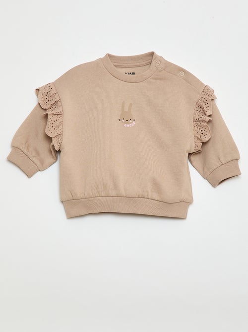 Jogging-Set: Sweatshirt mit Rüschen + Hose - 2-teilig - Kiabi