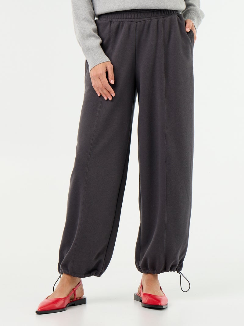 Jogging sportivo ampio Nero - Kiabi