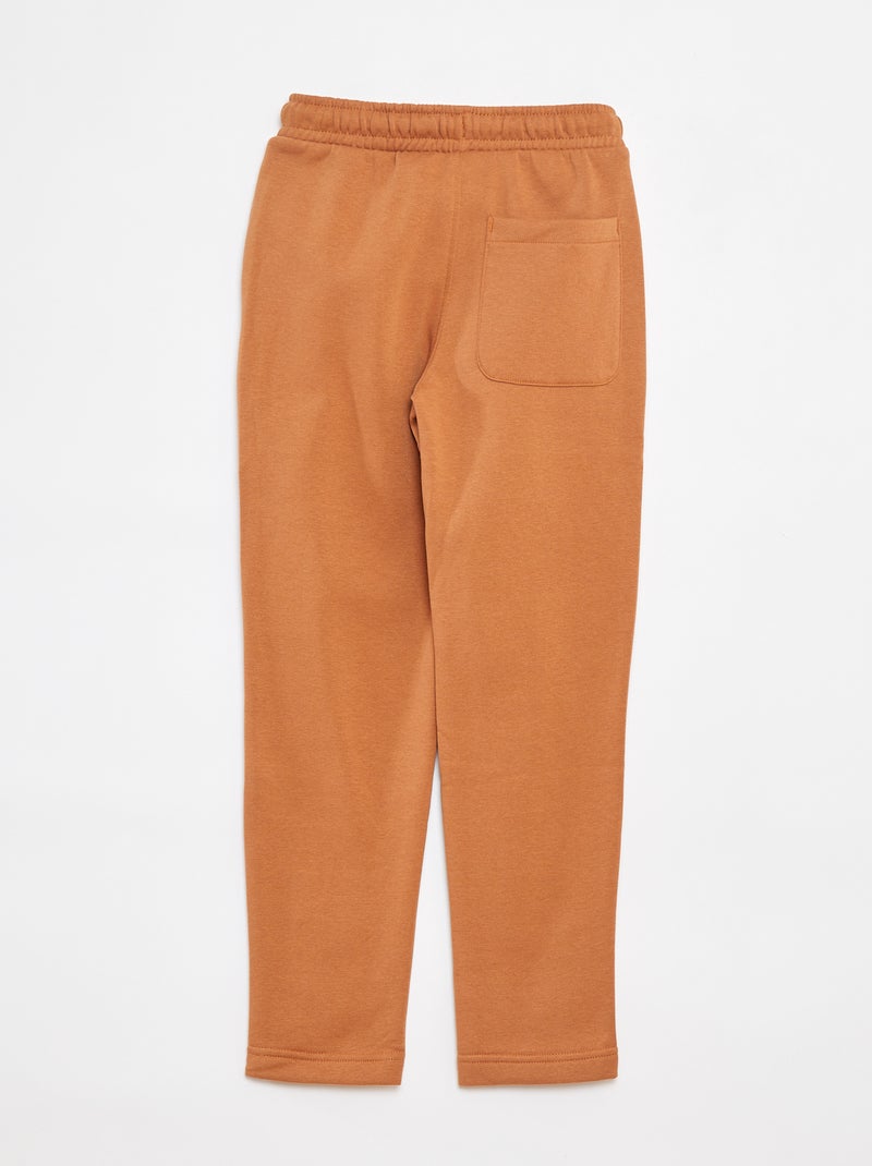 Jogging uni - Coupe + ajustée Marron - Kiabi