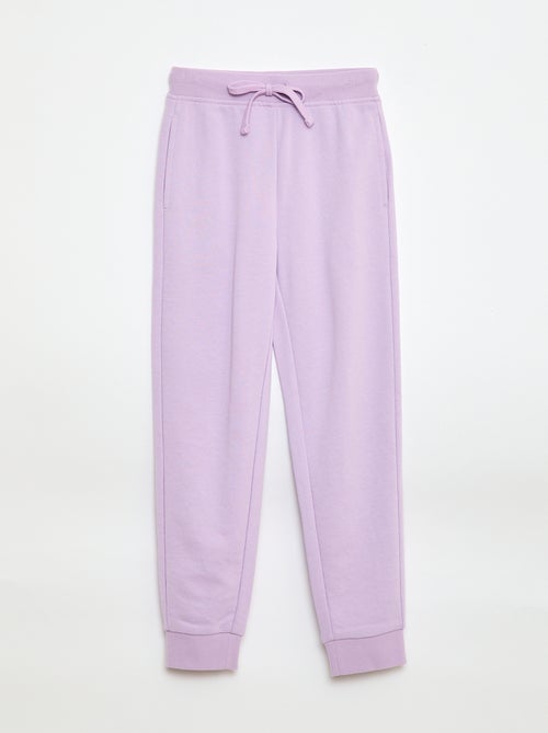 Jogging uni avec taille élastiquée - Kiabi