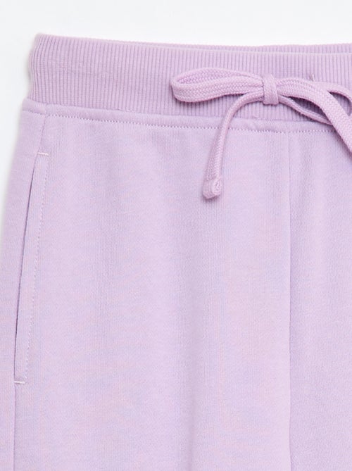 Jogging uni avec taille élastiquée - Kiabi