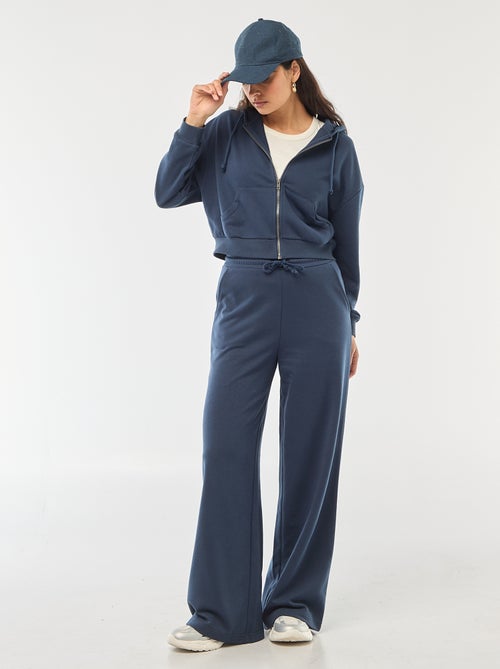 Jogging uni en coton - Kiabi