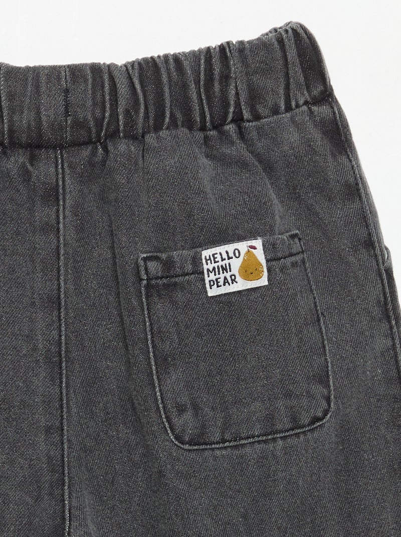 Jogginghose aus Denim Gris - Kiabi