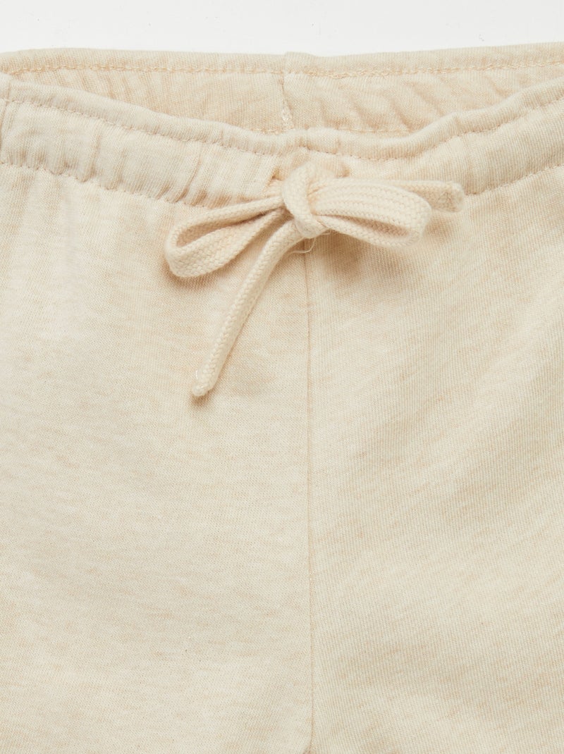 Jogginghose aus French Terry Beige - Kiabi